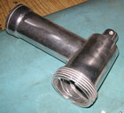 Connector of meat grinder