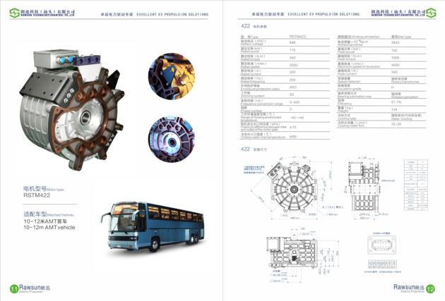 Rstm422 150kw 4500rpm EV Motor