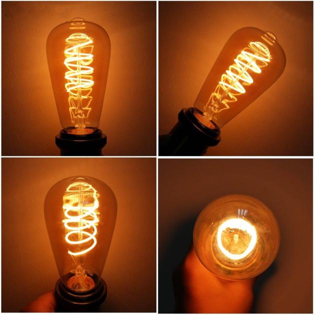 ST64 LED Soft Filament Bulb 230V