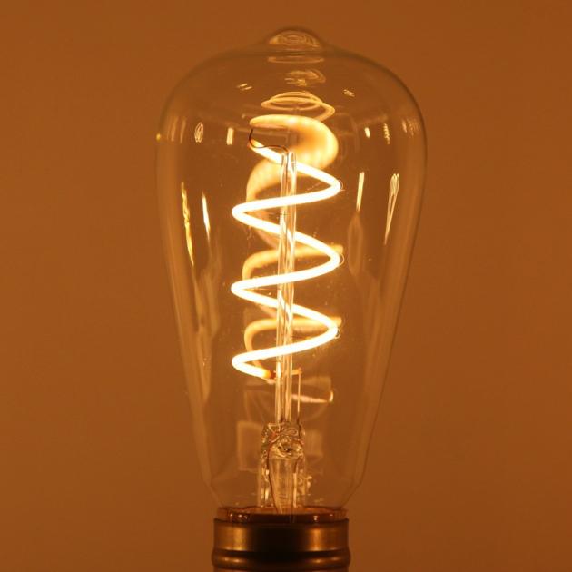 ST64 LED Soft Filament Bulb 230V