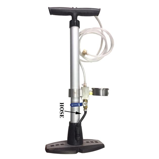 Drain leak pressure testing stirrup pump