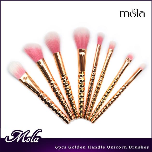 Mola hot selling direct factory price 2017 amazon mini glitter makeup brush 