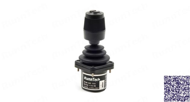 RunnTech Triple-axis (Z-axis with Twist Knob) Spring Return to Center Hall Effect Joystick
