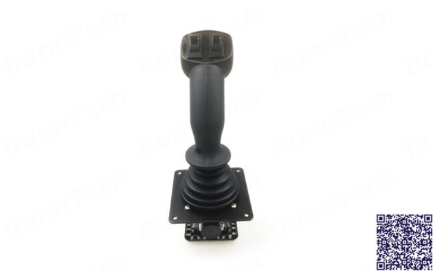 RunnTech 4 Axis Spring-return Hall Joystick with Deadman & Proportional Thumbwheel