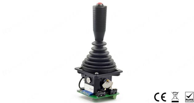 RunnTech Single Axis Spring Return to Nutural Joystick with +/-10V Proportional Output