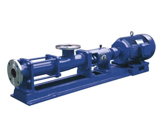 G horizontal single screw pump stainless steel industrial sludge pump