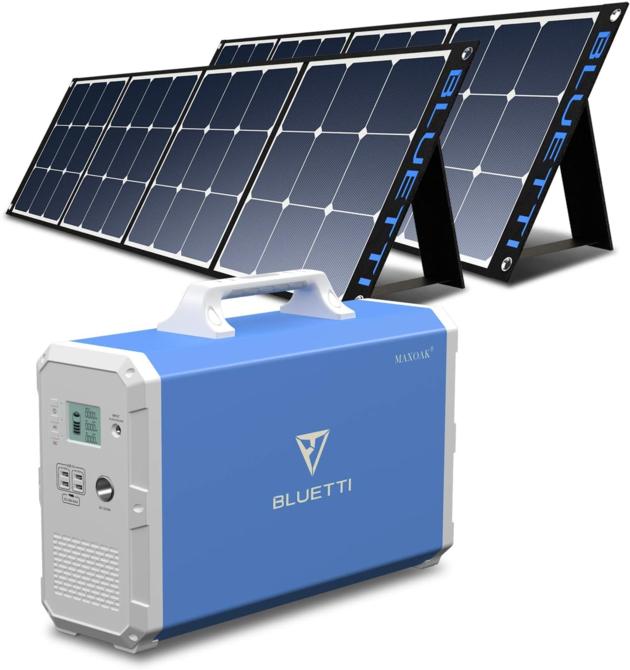 BLUETTI EB240 with SP200 2 Solar Generator – Foldable Solar Panels, Best Seller
