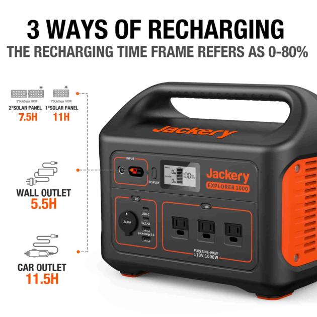 Jackery Explorer 1000 Portable Power Station