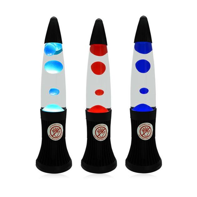 13" modern rocket shape decorative lava lamp led