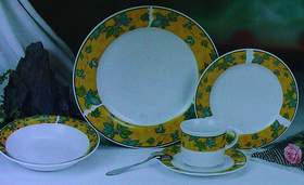 Sell a stock of porcelain dinner sets and mugs