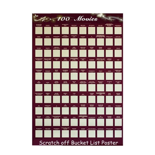 Scratch-off Poster 100 Movies Bucket List Wholesale