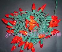 UL 25L red Christmas lights-C6 string light