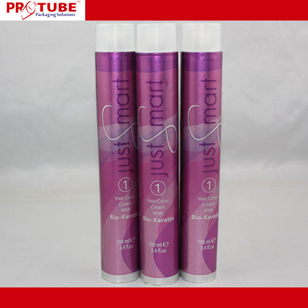 Offset Printing Empty Aluminum Hair Dye Tube