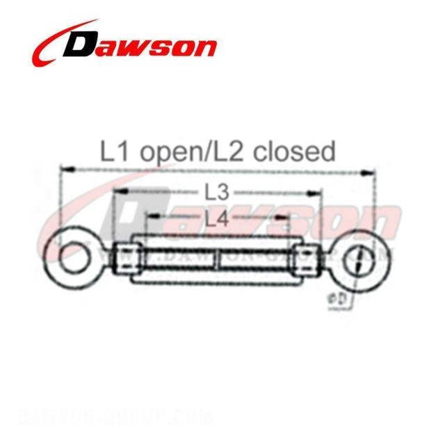 DIN 1480 Eye And Eye Turnbuckle