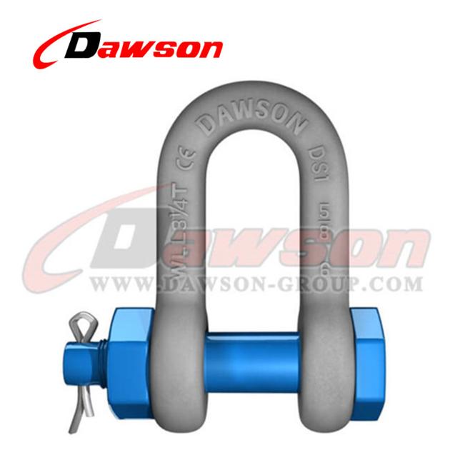 Dawson Brand Hot Dip Galvanized US Type Chain Shackle with Safety Pin
