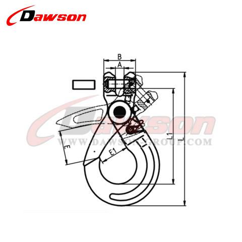 G80 Improved Clevis Selflock Hook For Lifting Chain