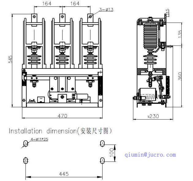 HVJ3 12KV VACUUM CONTACTOR