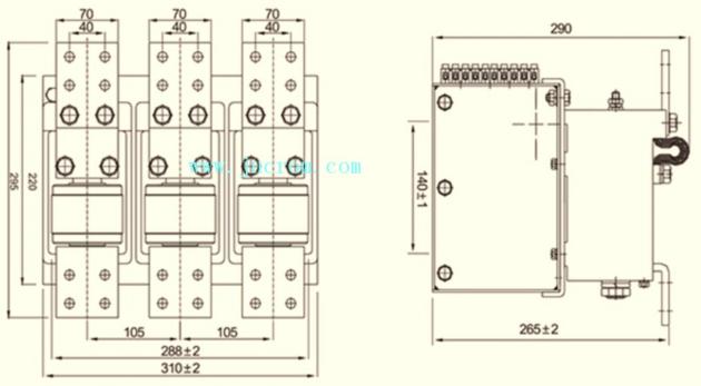 HVJ30 1 14kv Vacuum Contactor 1000A