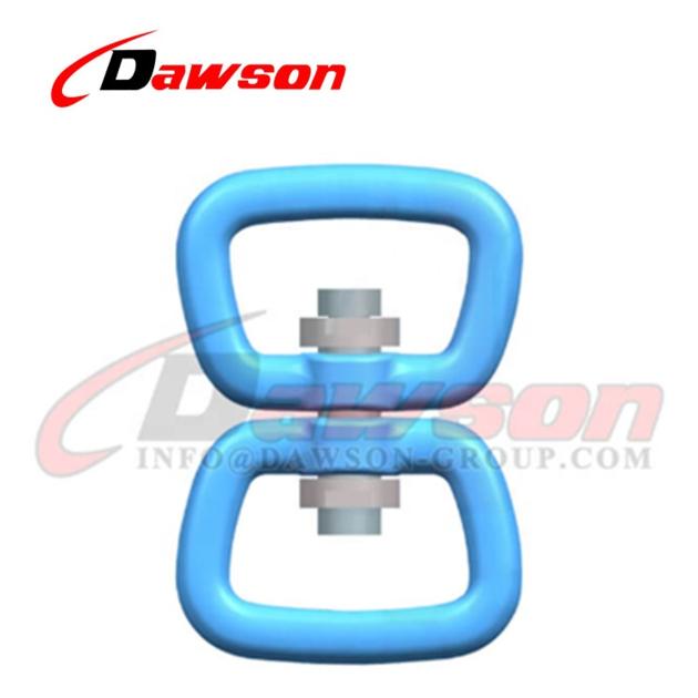 D4+D4 Aluminium Swivel Carabiner Swivel Rings