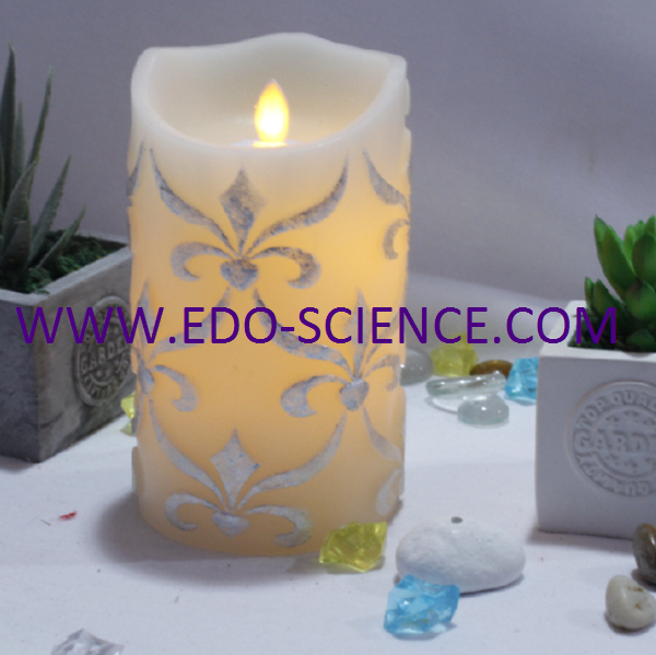 Multi-colored Flameless Wax Led Candle with Remote Control Function