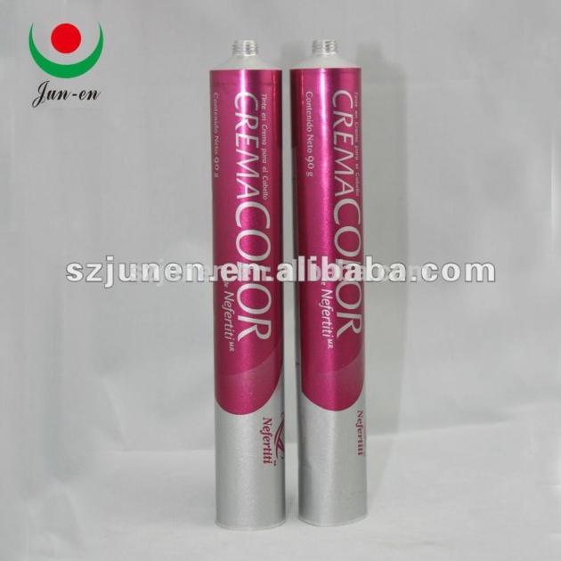 Collapsible Aluminum Hair Color Cream Tube