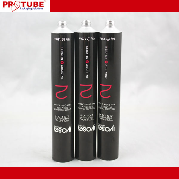 Professional Empty Aluminum Hair Color Dye Package Tube
