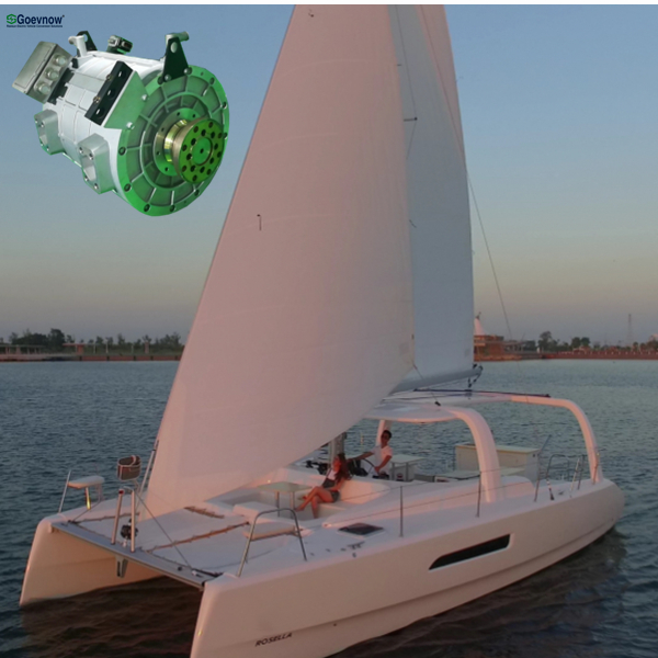 Catamaran electric inboard motor 200kw 2500Nm IP67 waterproof for direct marine drive system