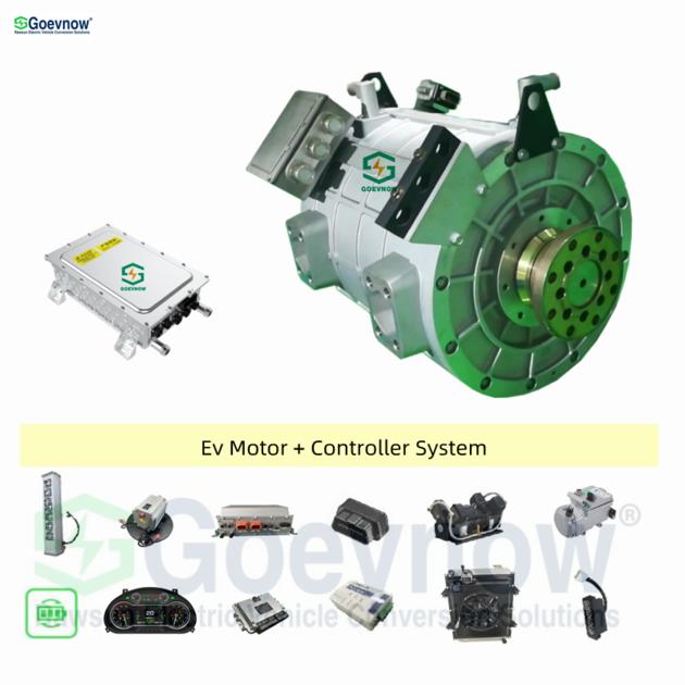 Goevnow converted to electric car max output 2500Nm Max power 200kw ac motor OBD CAN box for 12m bus