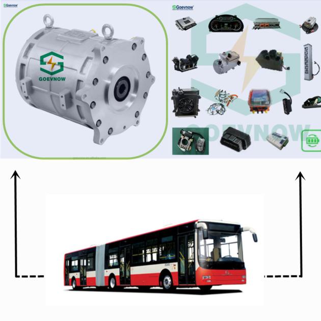 Electric drive ac motor 576V 120kw 955rpm ev conversion kit regenerative braking for city passenger 