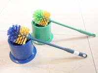 40CM PLASTIC TOILET BRUSH WITH HOLDER, VC216A1