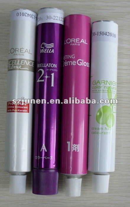 Offset Printing Aluminum Hair Dye Tube