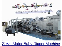 Servo motor baby diaper machine