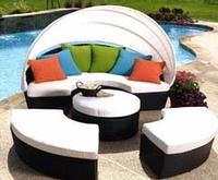 rattan sun bed TC-16