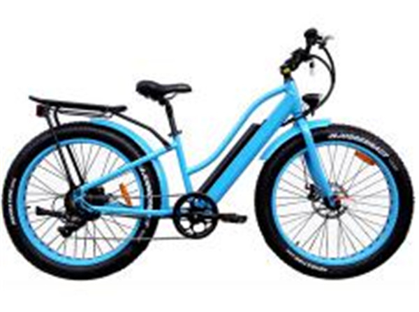 26*4.0 lady 48v500w hidden battery fat tire beach  electric bike 