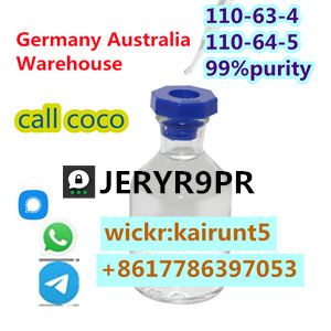 CAS 110-63-4 Australia supplier 99.99% B D O Safe Delivery 110-63-4