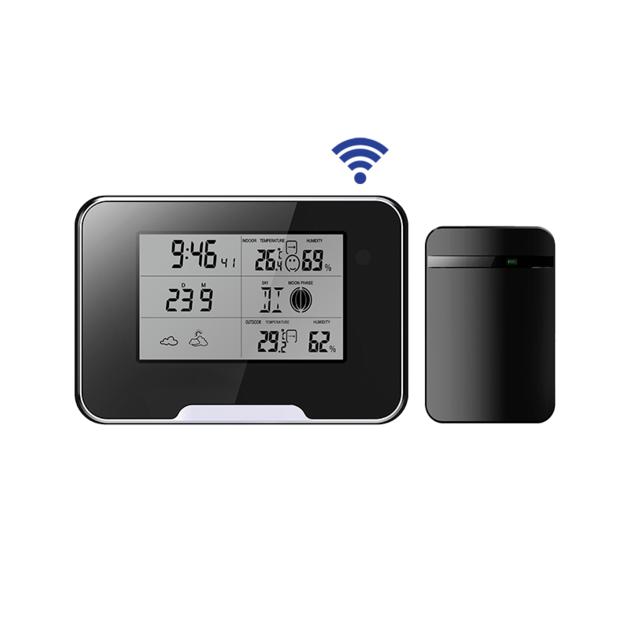 HD 1080P Best seller weather station alarm clock wifi hidden camera