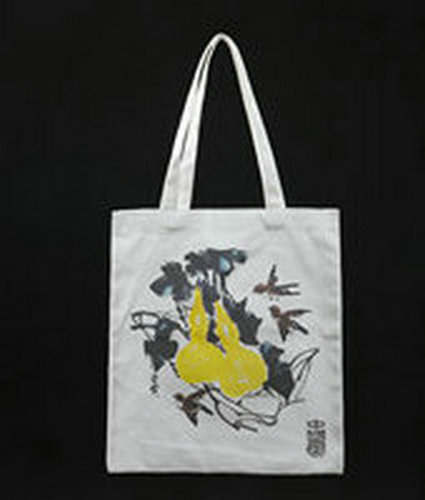 Fashion Canvas Bag With Chinese Painting