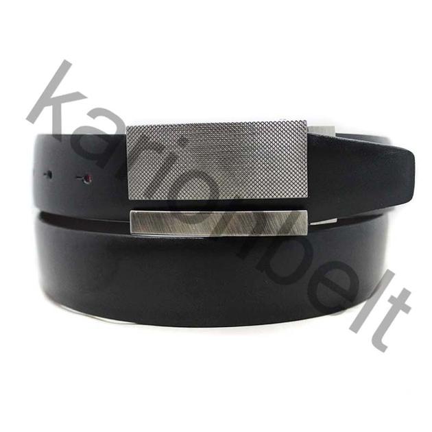 35-14751Factory Men Leather Reversible Buckle Belt for Business Men