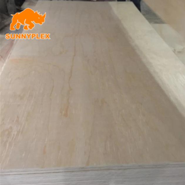 4*8 pine face poplar core plywood  for furniture