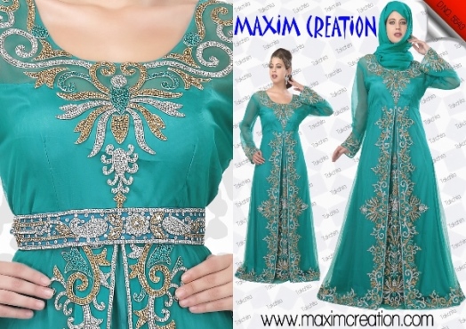 New Fancy Party Wear Wedding Gown Kaftan 