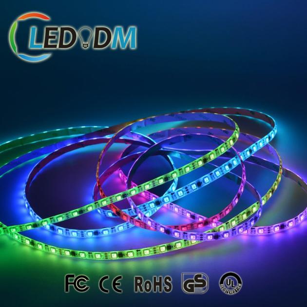 Full color programmed smd5050 rgb led digital strip WS2811