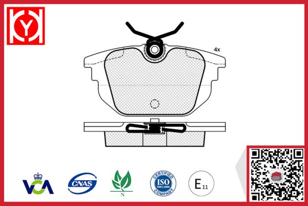 semi-metalic ALFA ROMEO brake pad set