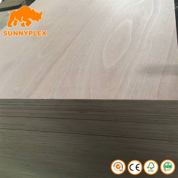 Commercial Okoume Face Poplar Core Plywood