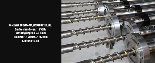 Screw And Barrel For Injection Extrusion