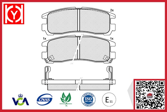 organic CHEVROLET brake pad set