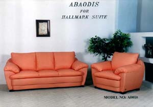 leather & fabric sofa
