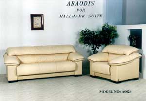 leather & fabric sofa