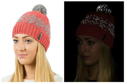 Reflective hat (coral red) - E-kanape Reflective Clothes