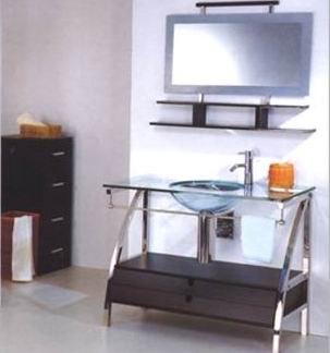 wash basin with cabinet