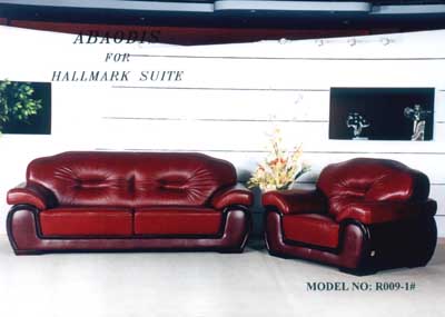 leather & fabric sofa